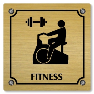 Fitness, 100x100mm, zlatá, Kansas